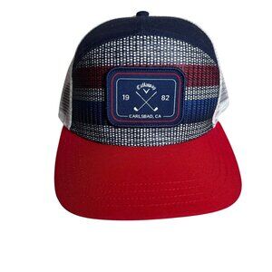 Callaway 1982 Trucker Hat Red White Blue Adjustable Snapback Mesh Back